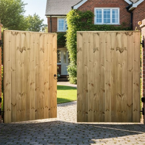 6ft driveway gates - t&g,