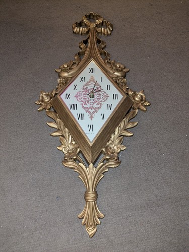 Large gold syroco 1050 clock - large,