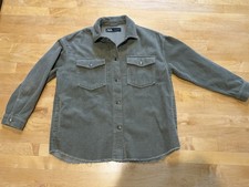 Zara Olive Cord Shirt Jacket
