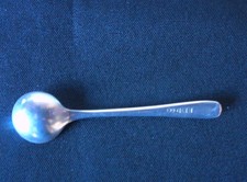 Solid Silver Condiment Spoon