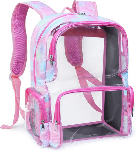 Clear backpack heavy duty - clear,