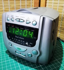 Roberts CD Cube Clock Radio - Grey - Unit Only (CR9916)  CD INOPERABLE. TO CLEAR