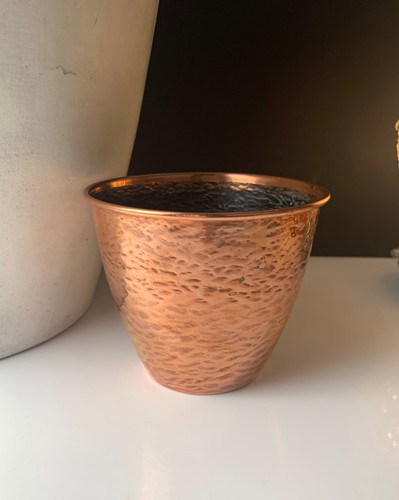 Old hammered copper small - old,