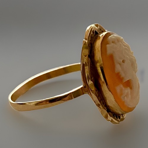 Victorian 14ct gold - , cameo