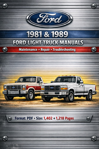 Ford truck shop - ford, manuals
