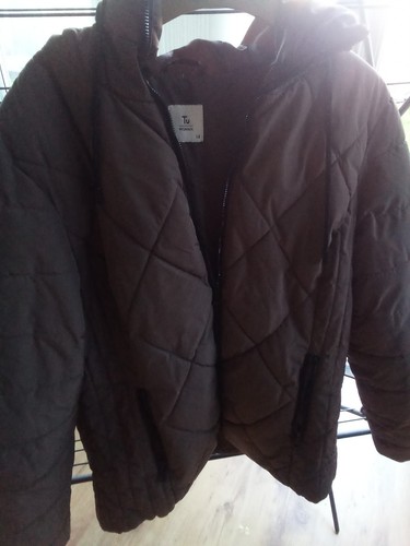 Ladies brown hooded - , coat