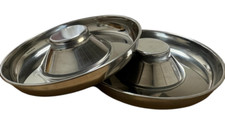 X2 Ring Cake Tin Mold Bundt Baking Pan Round Metal Bakeware Kitchen Tool SilverR