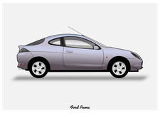 POSTER - FORD PUMA - (A4 A3 A2 sizes) Art Print Car Render