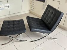 Beautiful Barcelona Chair with Footstool
