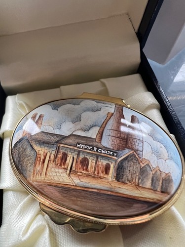 Moorcroft enamel oval box - moorcroft,