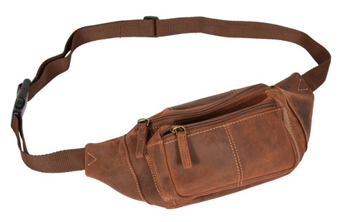 Genuine leather bum bag - bag, travel