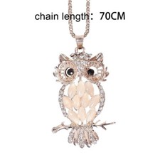 Rose Gold Plated Owl Pendant