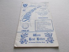 Shrewsbury v Walsall 66/67