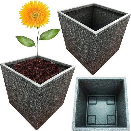 38cm grey brick - grey, slate