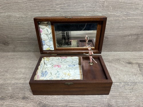 Vtg wooden dancing ballerina - wooden,