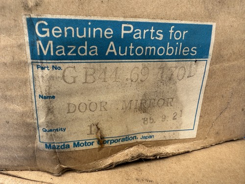 Genuine mazda parts - parts,
