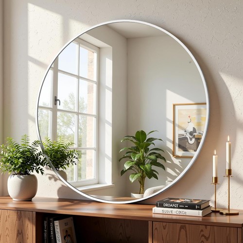 Large round wall mirror - round,
