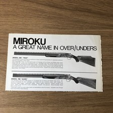 GUNS154 MAGAZINE ADVERT 6X9 MIROKU MODEL 800 TRAP & 700 GAME
