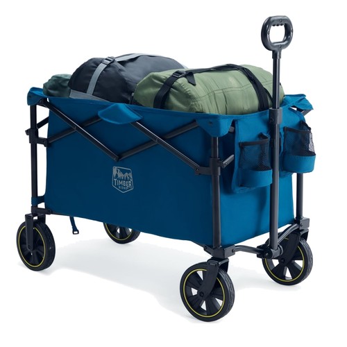 Folding camping trolley 200l - camping,