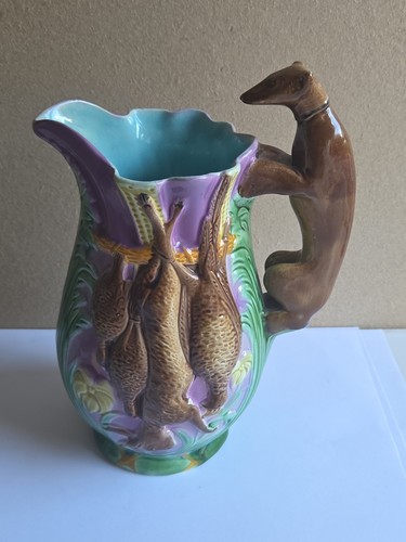 Antique majolica jug - antique,