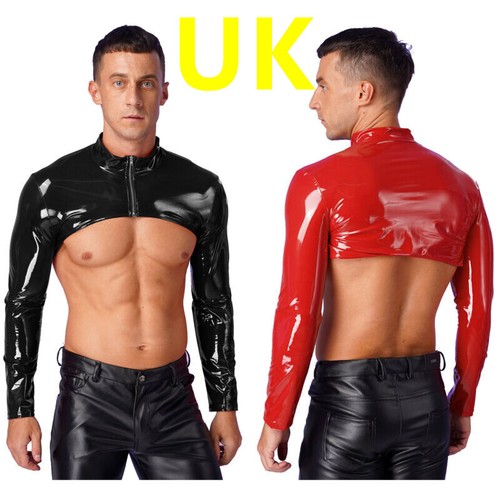 Men pvc leather - men, top