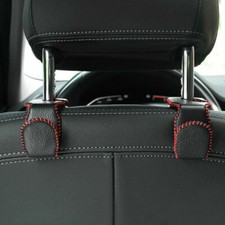 2PCS Car Headrest Hooks Faux
