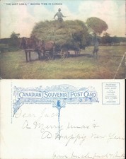 Hay wagon in field Warwick