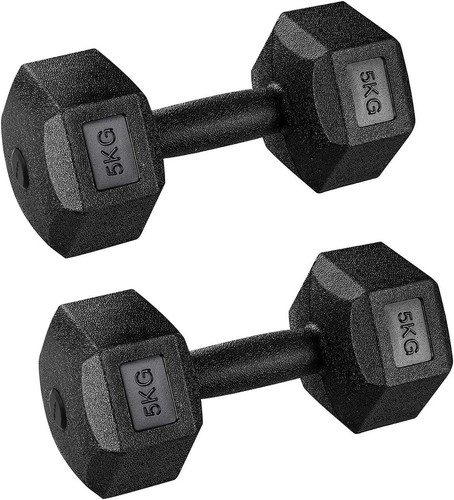 5kg hex dumbbells weight - hex,