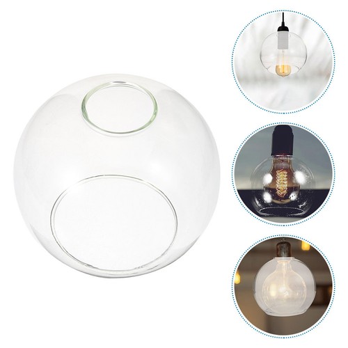 Dual opening clear glass globe - opening,