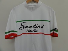 Santini Cycling Jersey White