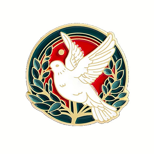 Peace dove brooch - dove, *