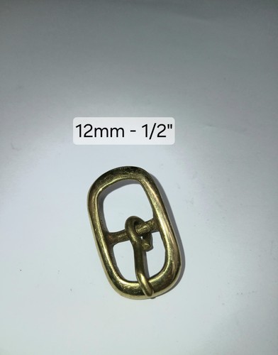 Solid brass oval - oval, belt