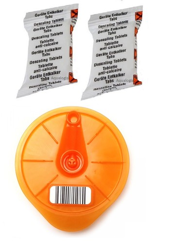 Descaling and cleaning disk - and,