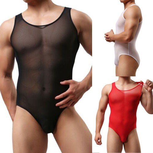 Bodysuit men spandex - men, bulge
