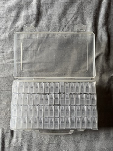 Clear plastic storage case - clear,
