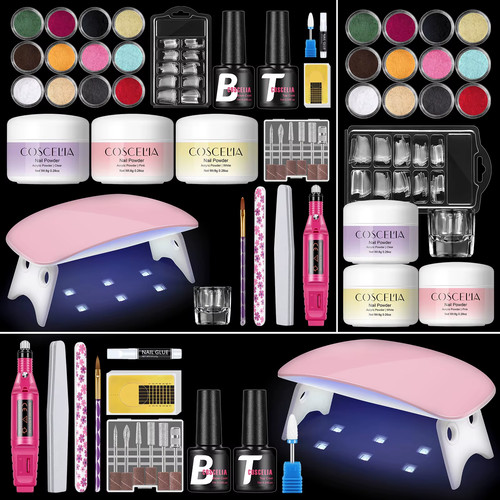 Acrylic nail kit with - with, drill