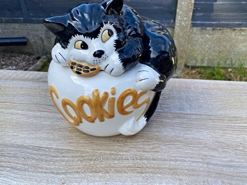 Ceramic cat cookie - ceramic,