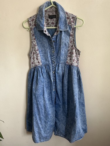 Topshop country denim dress - denim,