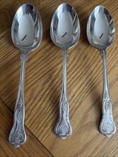 Kings pattern serving spoons - serving, x