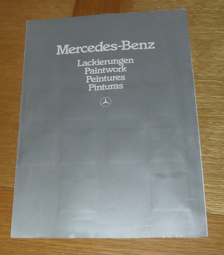 Mercedes colour guide - colour,