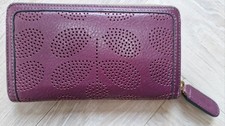Orla Kiely Punched Leather Zip