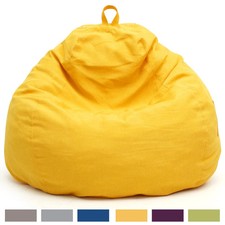 Lazy Sofa Cover Large Bean Bag Chair Tatami Seat Bedroom Adults Kids Furniture