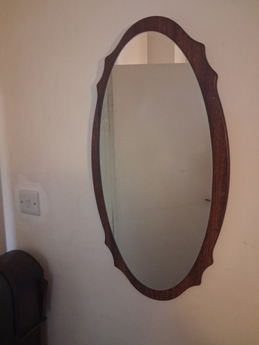 Vintage oval mirror - 75, 35