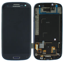 Samsung Galaxy S3 LTE i9305 LCD Display & Touch Screen Digitizer Frame Blue OEM