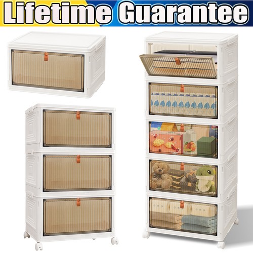 Tier folding storage box - folding,