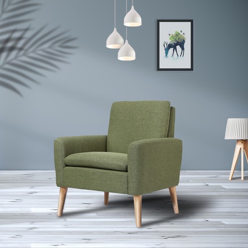 High back armchair - back,