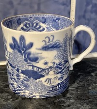 Small Blue & white Spode cup