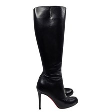 Christian Louboutin Eloise Womens Black Leather Knee Boots Size UK 1 EU 34 US 4
