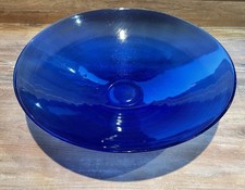 Large Cobalt Blue Bowl Ribbed