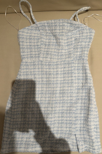 Zara blue white tweed - zara,
